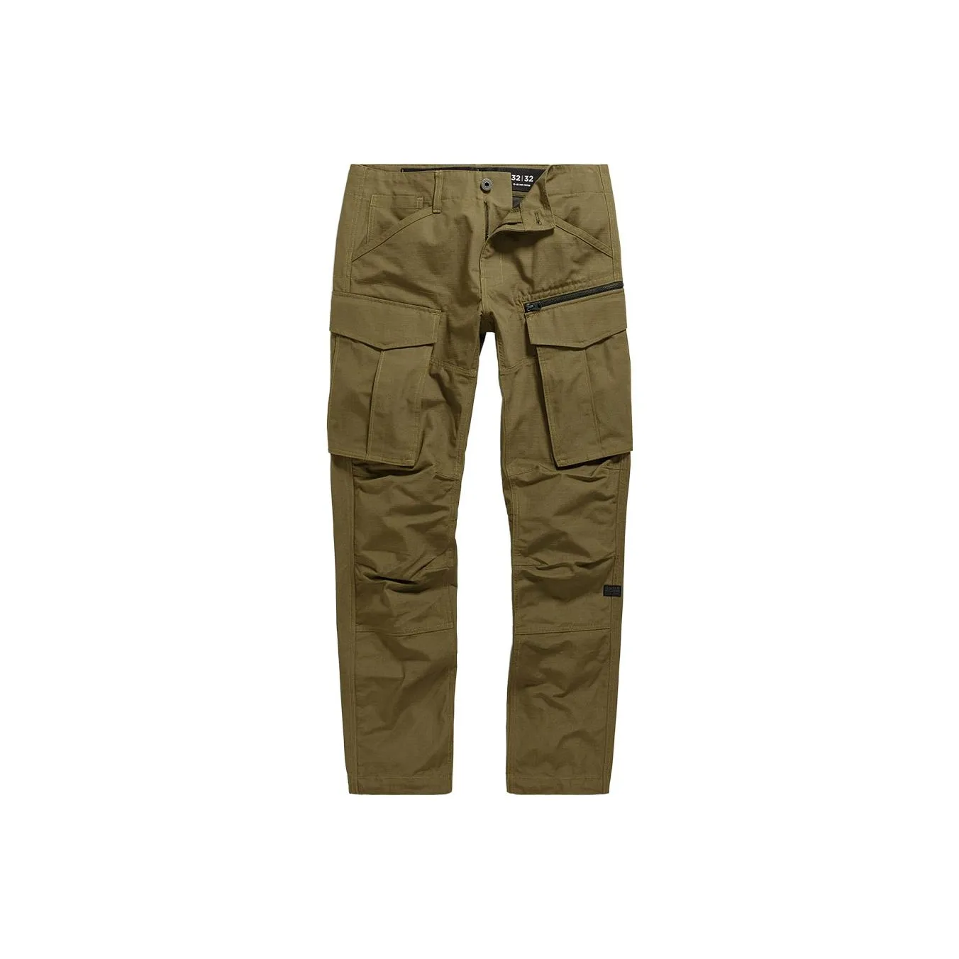 STAR RAW Повседневные брюки Мужские Темно-оливково-зеленый