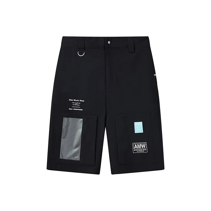 FILA MIHARA YASUHIRO Коллаборация Коллекция Повседневные шорты Мужские Черные