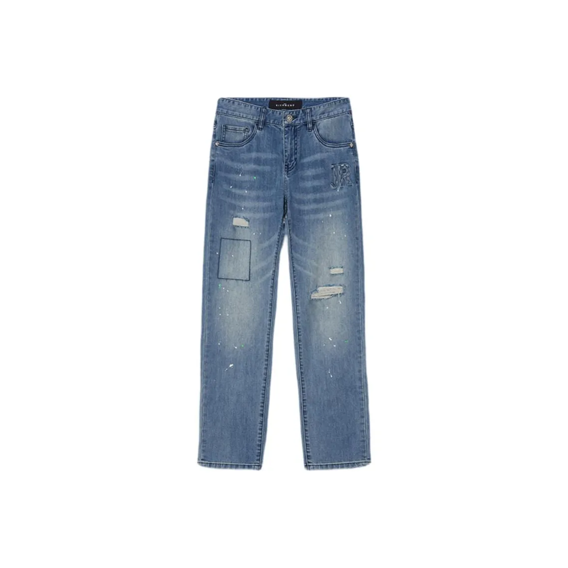 JOHN RICHMOND Джинсы Мужские Темно-Джинсовый Синий