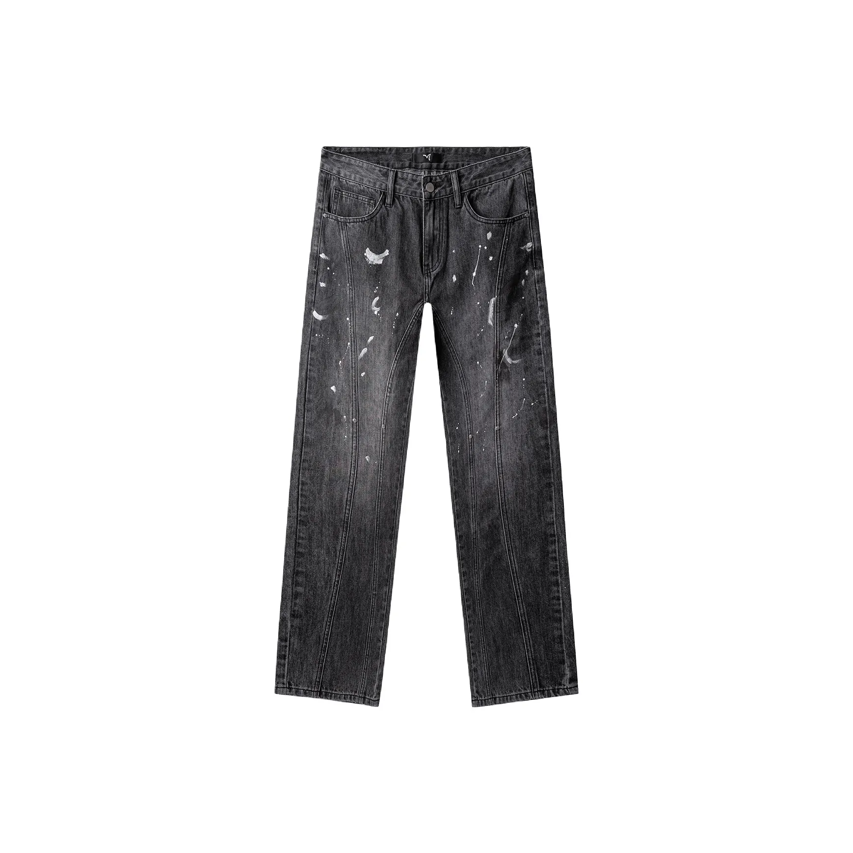 HARSIINCN Джинсы Мужские Черные Серые