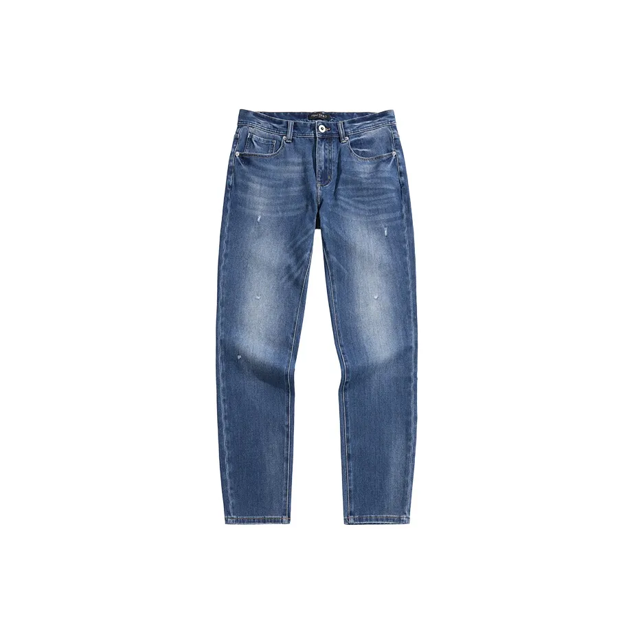 PEACEBIRD MEN Tight Fit Ripped Casual Pants Jeans Men's