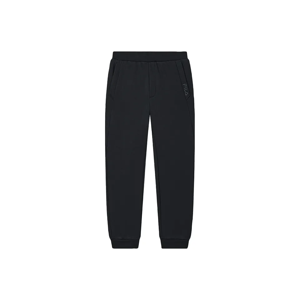 FILA Вязаные тренировочные брюки мужские глубокий черный
