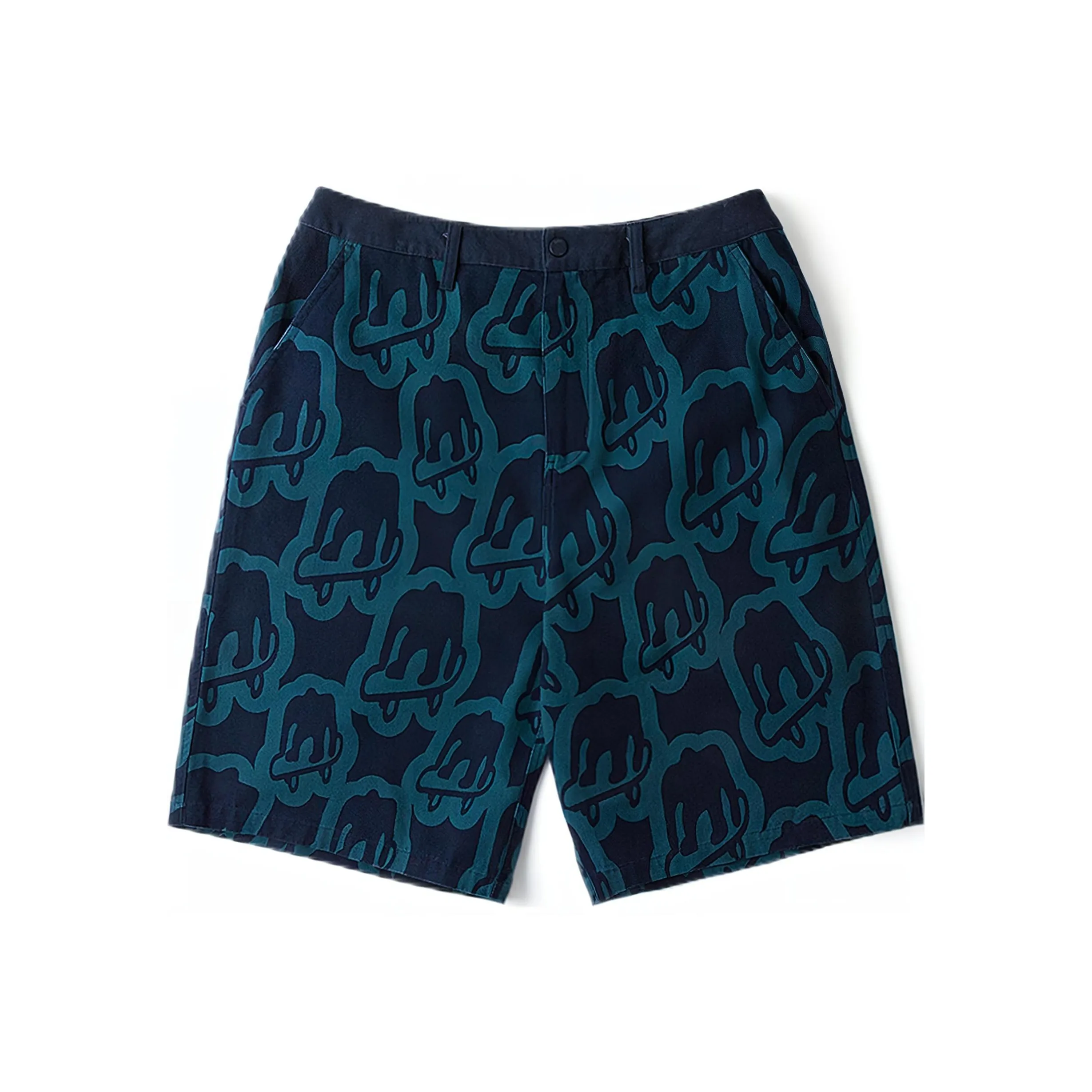 VANS x YAZHOUYISHUJIA Повседневные шорты Мужские Темно-синие