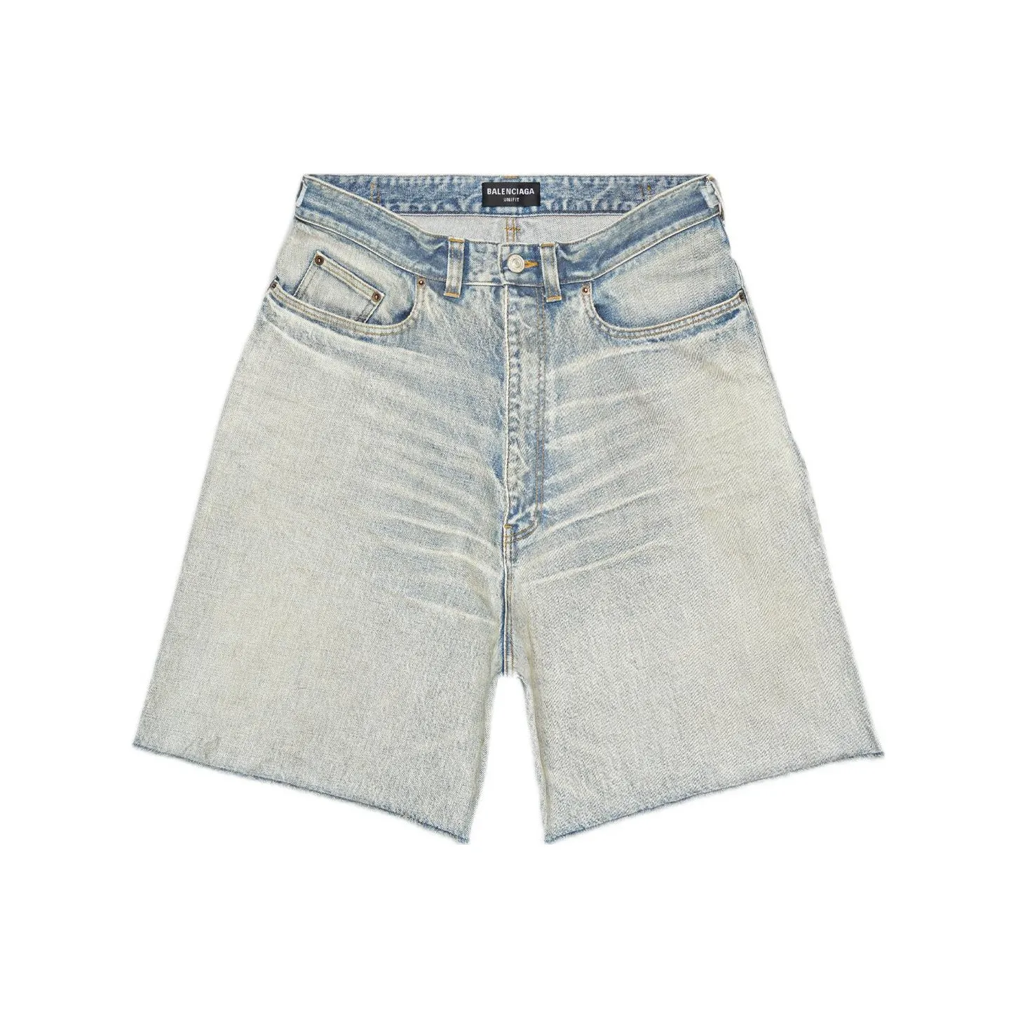 Balenciaga Denim Shorts Men's Blue