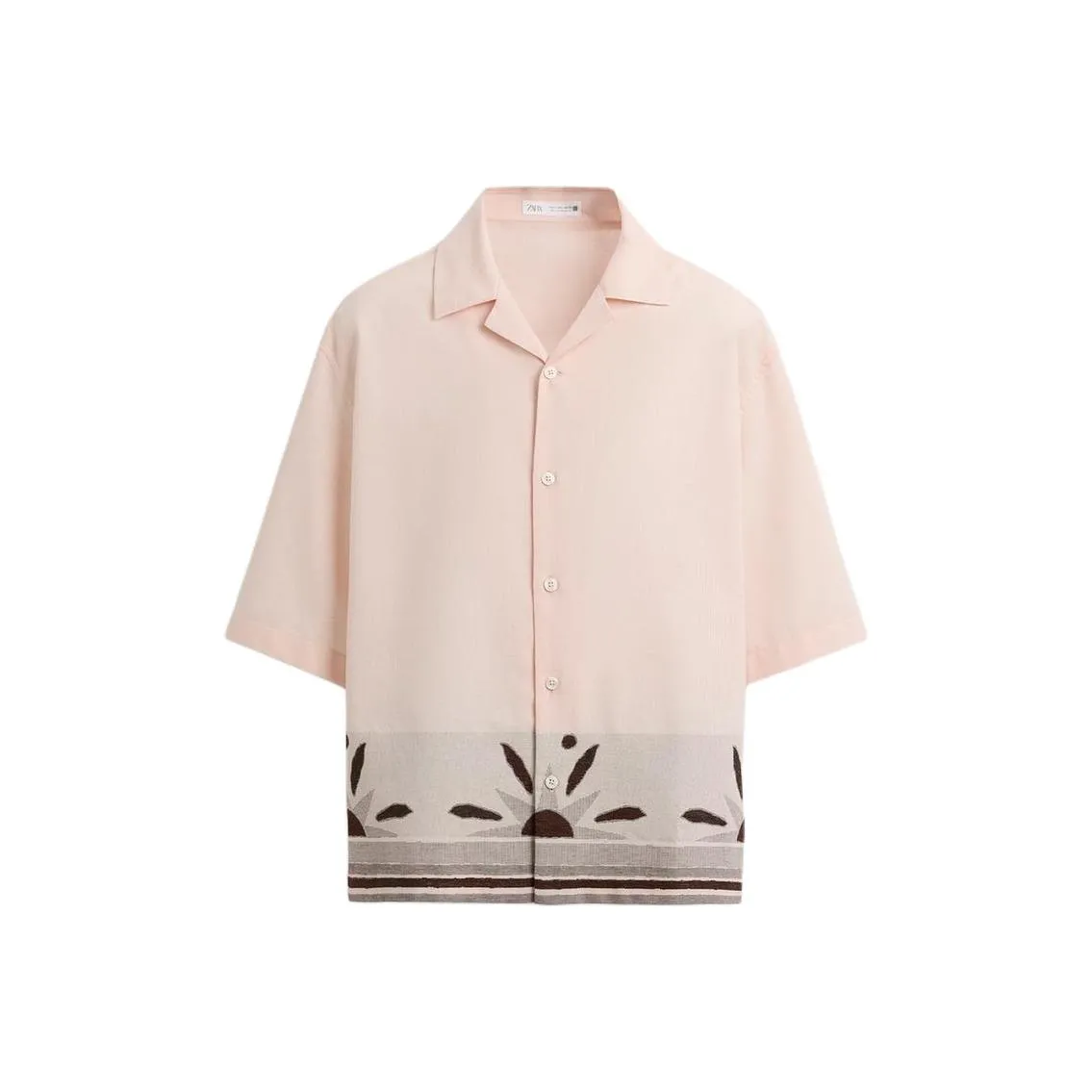 ZARA Shirt Men's Light Pink Red