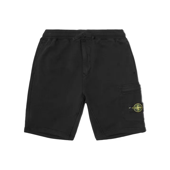 STONE ISLAND 64651 Cotton Fleece Garment Dyed Shorts