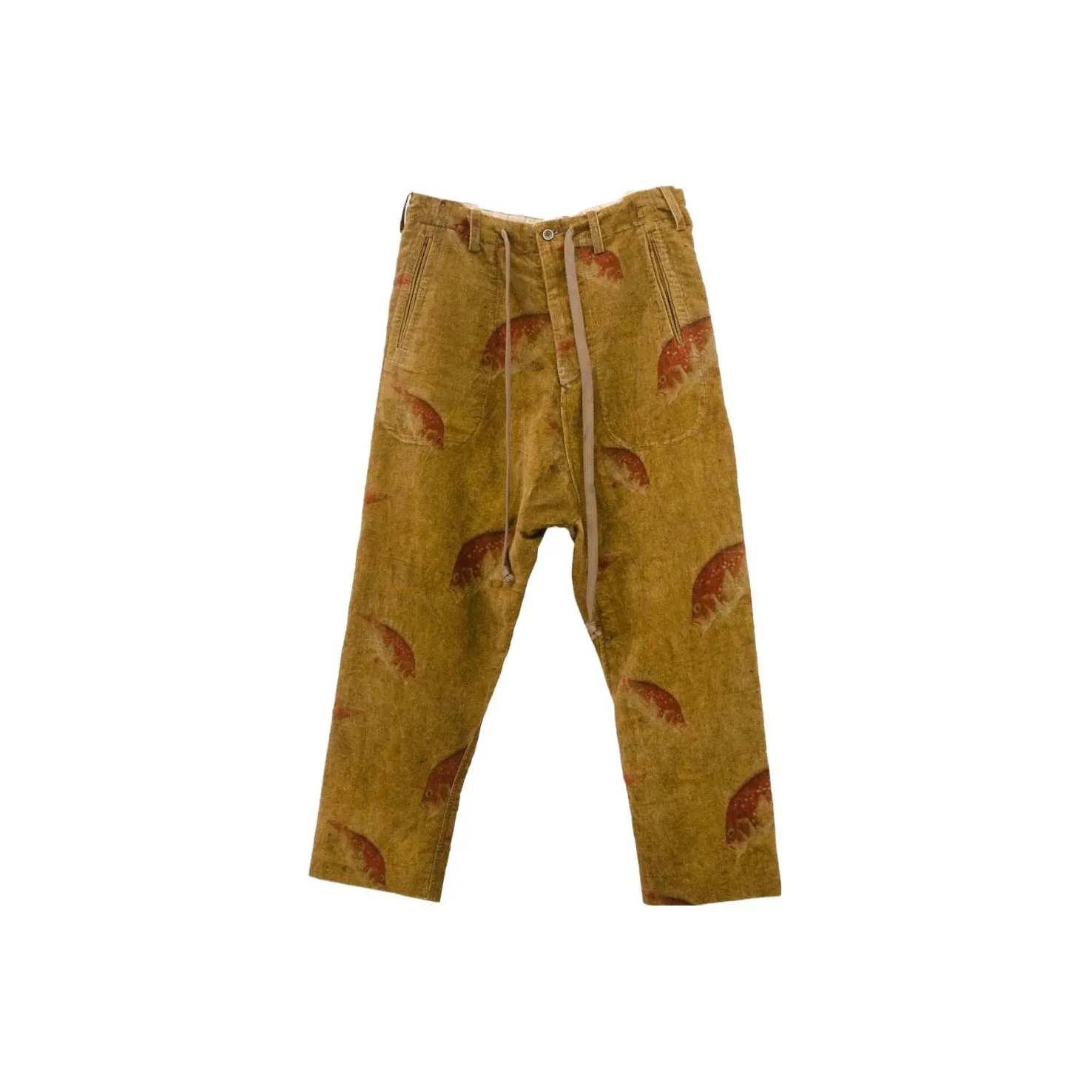 UMA WANG Drawstring Cropped Trousers