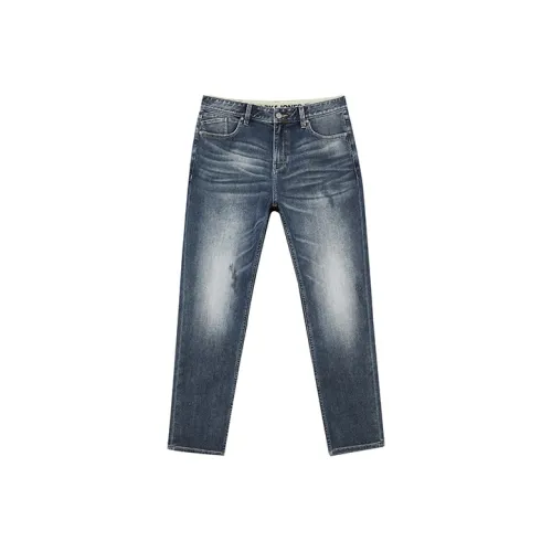 JACK&JONES E42 Средний джинсовый синий Мужские Джинсы