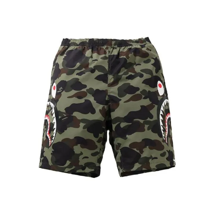 A BATHING APE 1st Camo Shark Beach Pants