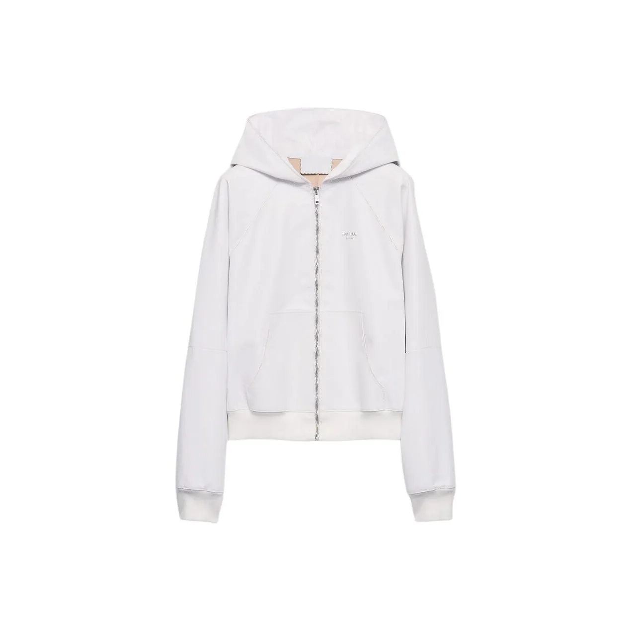 PRADA Leather Zip up Hoodie