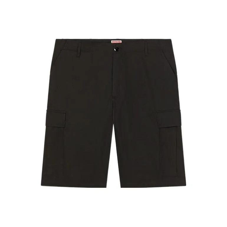 KENZO Мужские карго шорты черного цвета