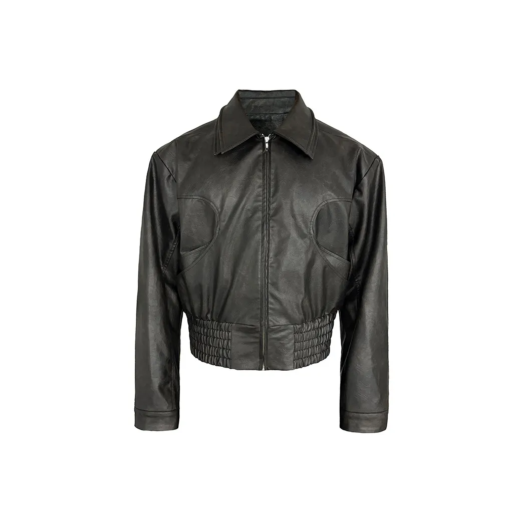 J CAESAR STUDIO Кожа Куртка Унисекс Черный