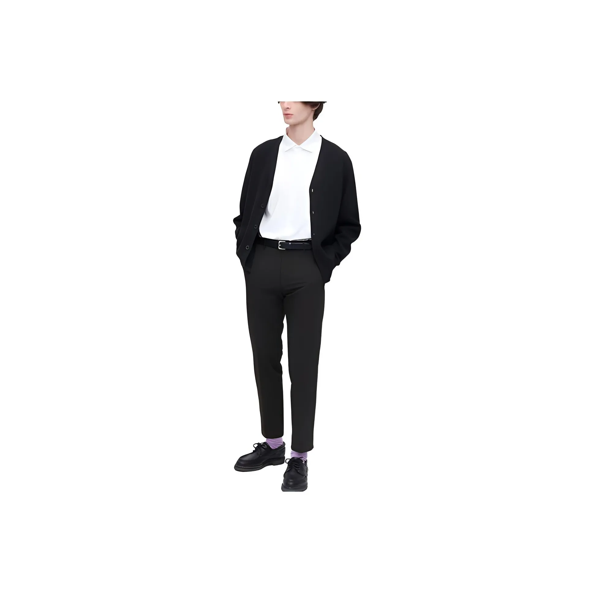 UNIQLO Suit Trousers Men's Black