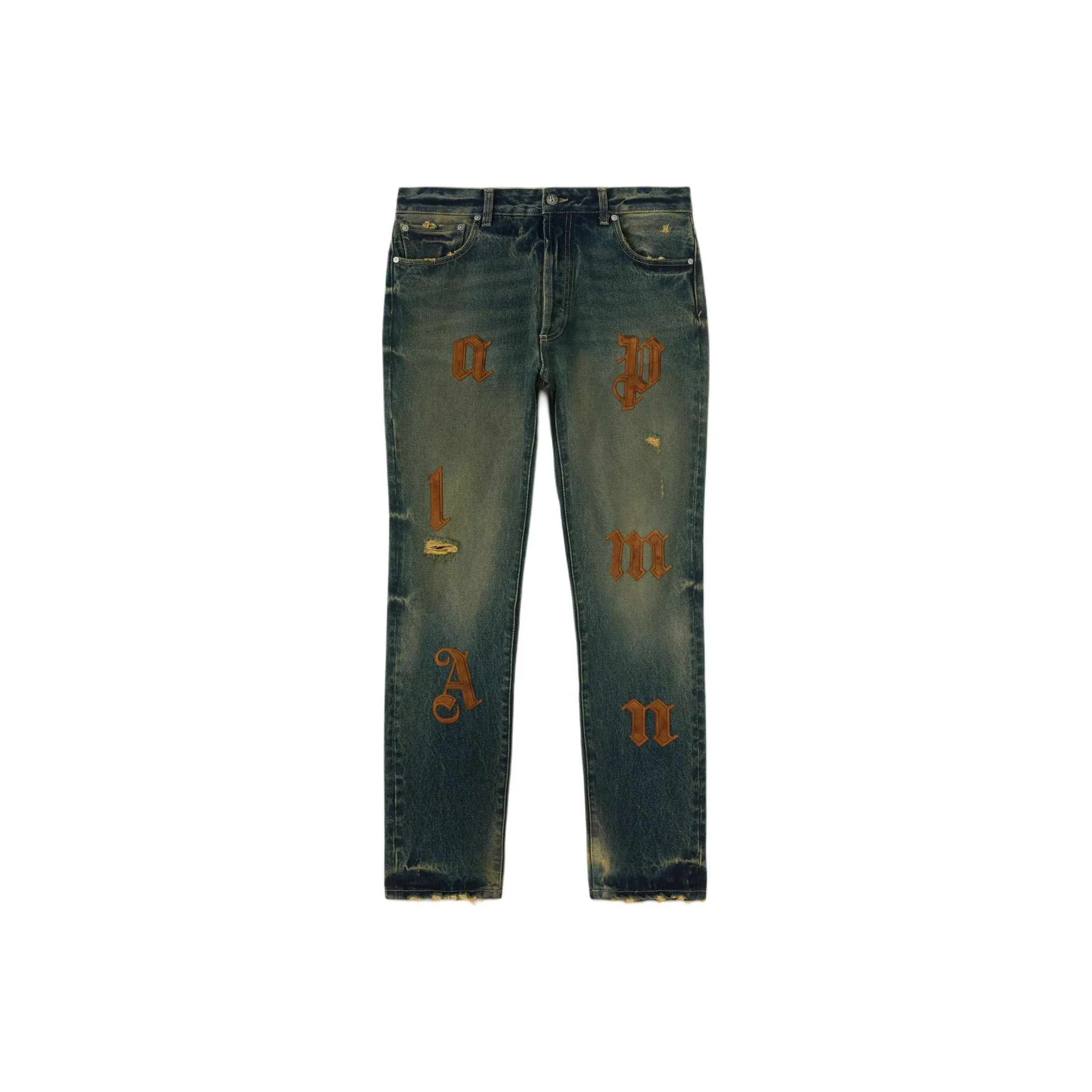 PALM ANGELS Logo patch Jeans