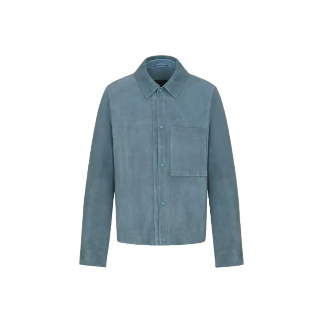 DIOR SS25 Leather Jacket Men's Blue