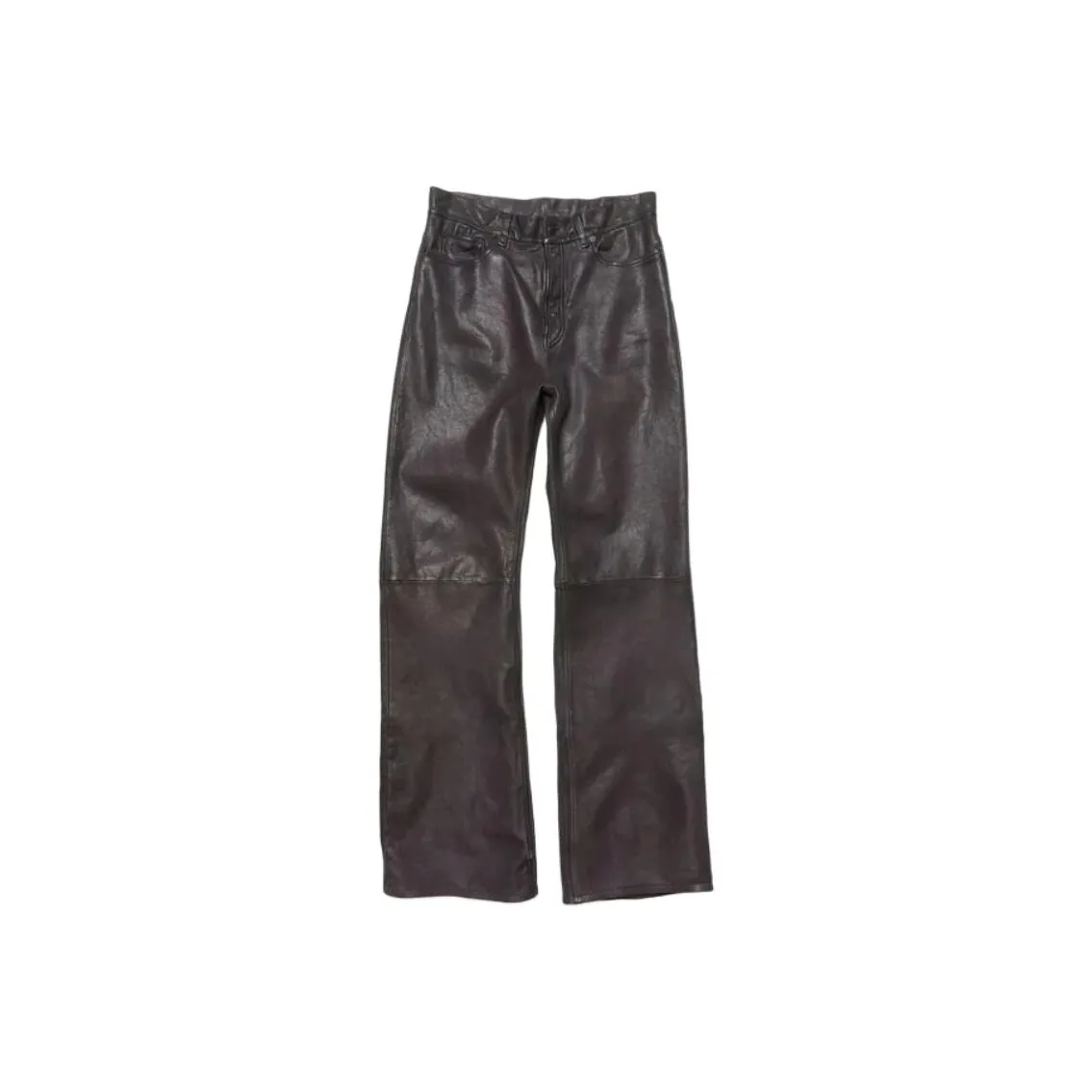 Acne Studios Runway Show Series SS25 Leather Pants Unisex Brown