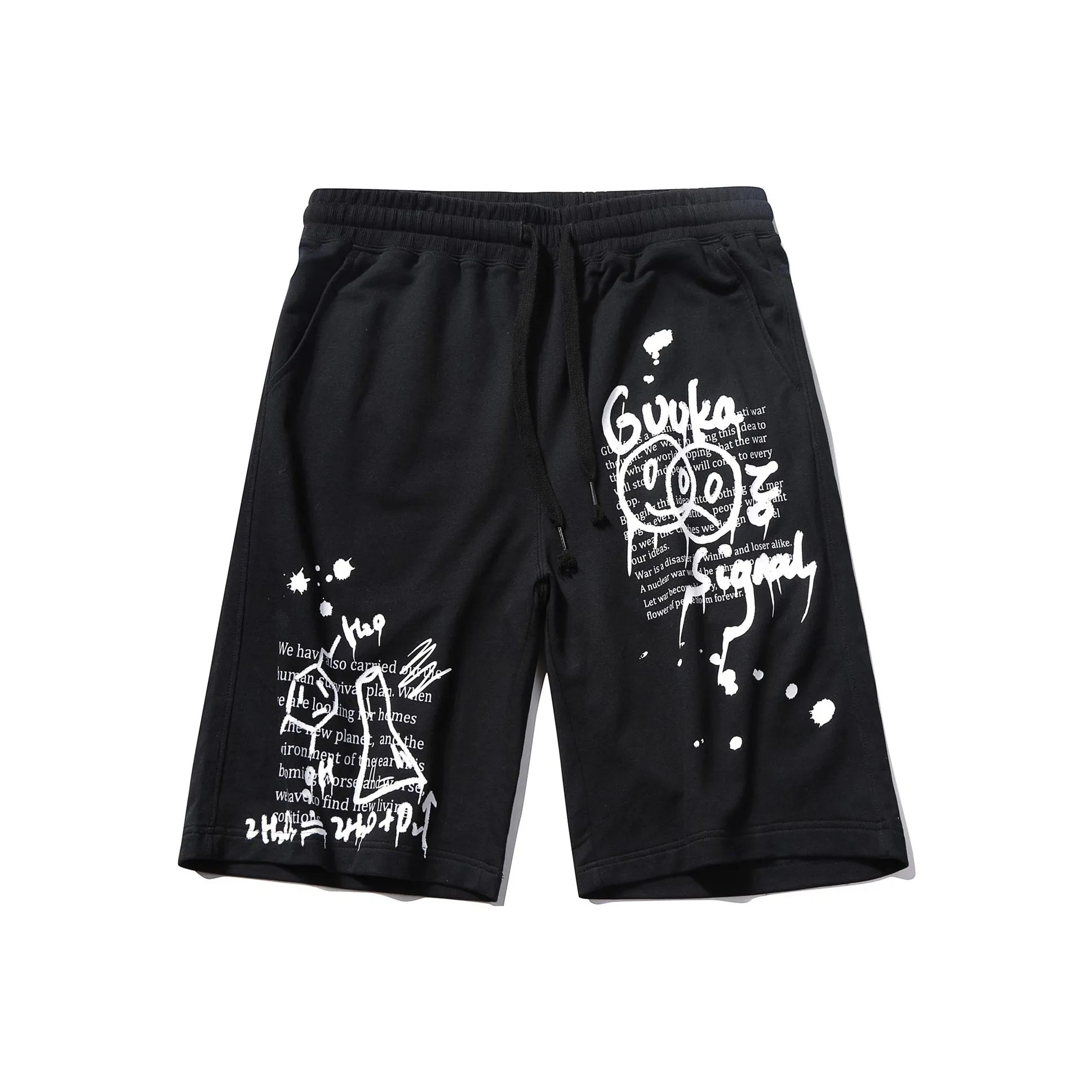 Guuka Loose Fit Shorts Unisex Black