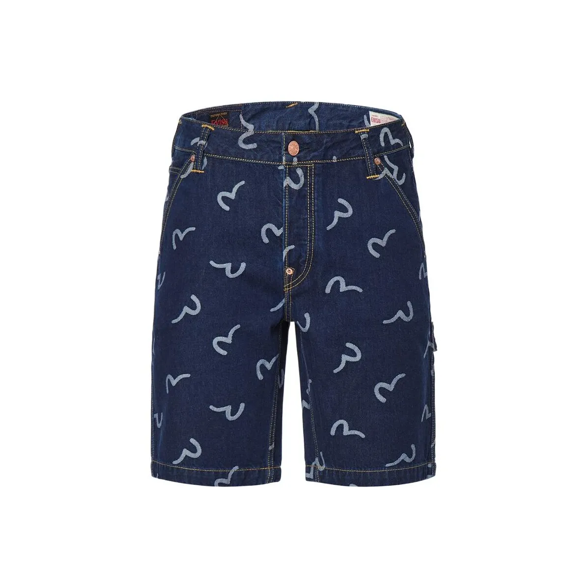 EVISU Denim Shorts Men's Denim Blue