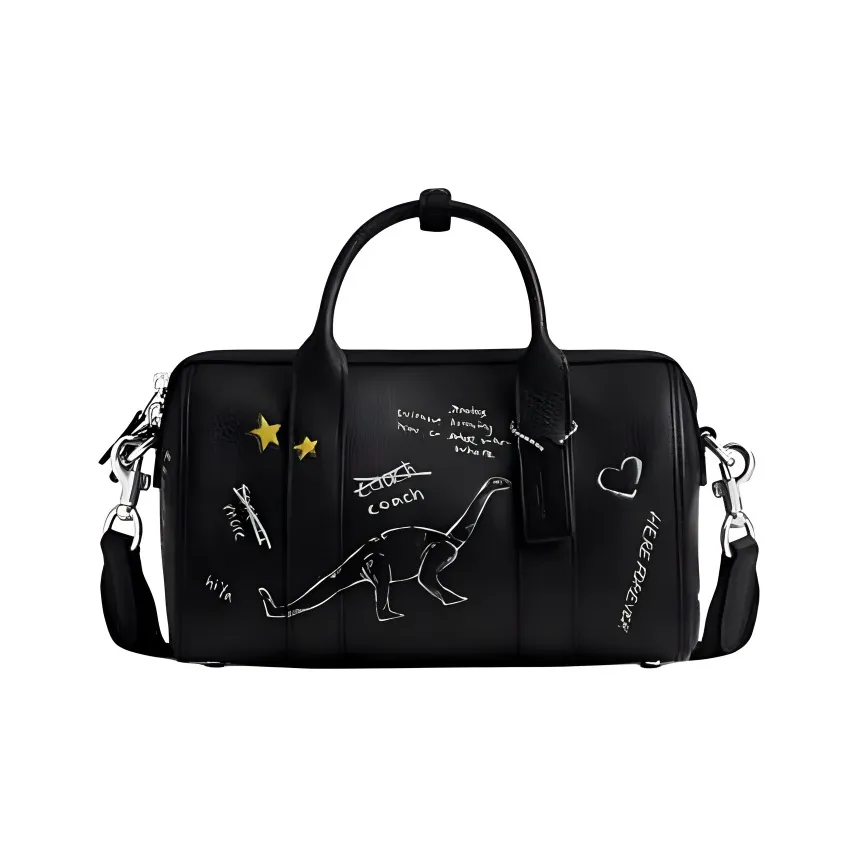 COACH Gotham Сумка через плечо из коровьей кожи средний размер мужская черная