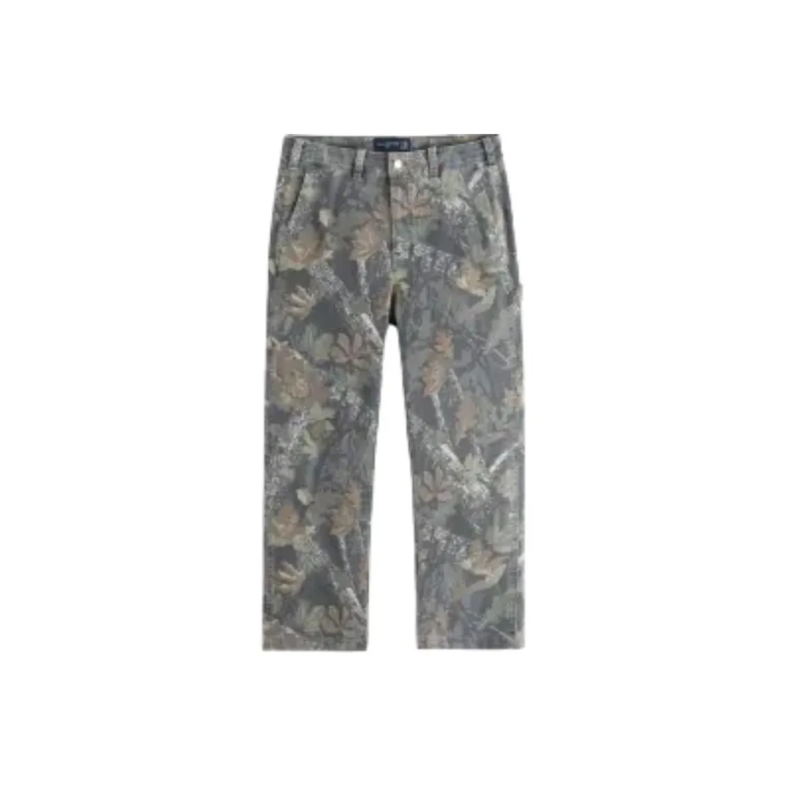 AF Casual Pants Men's Olive Green Print