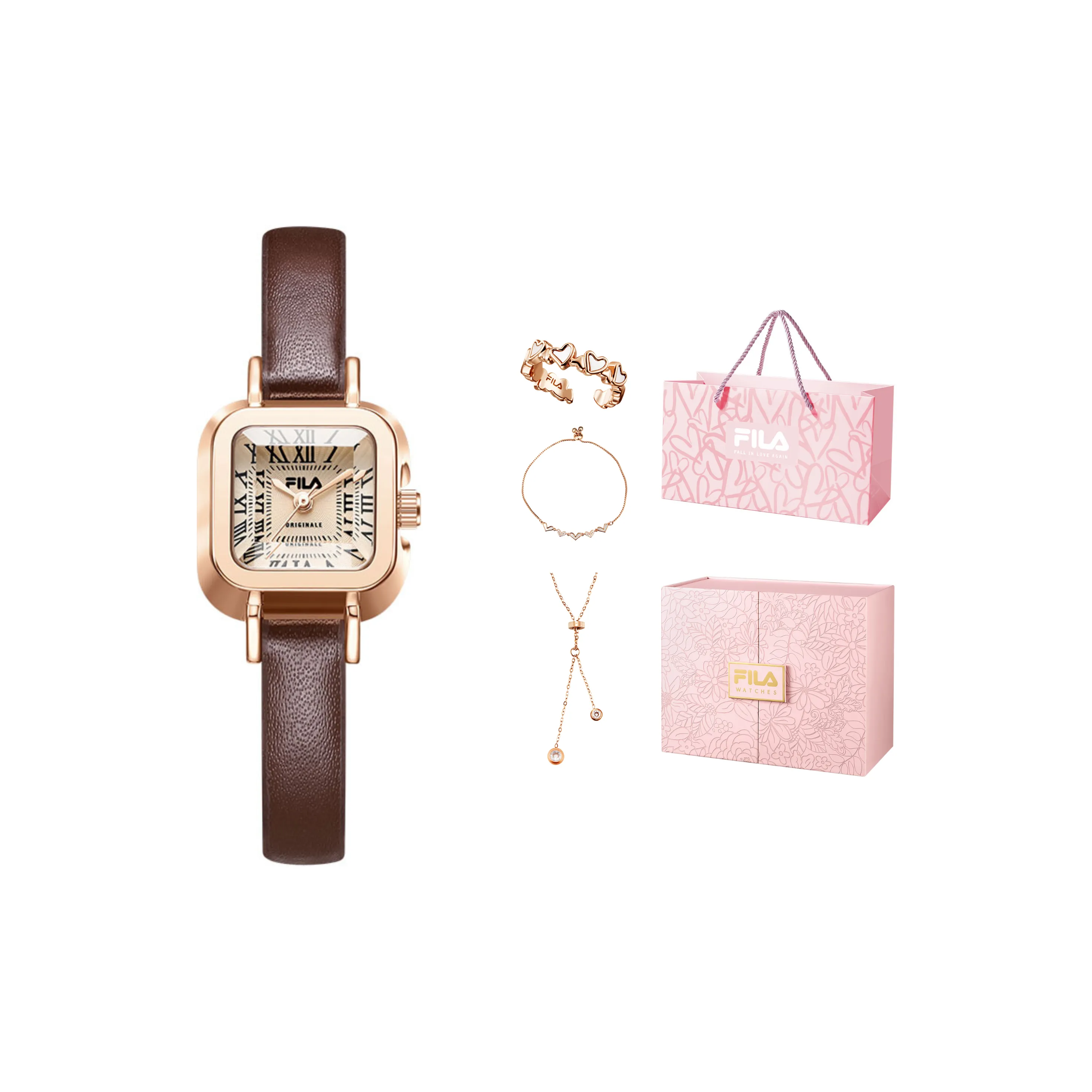 FILA Кварцевый Movement Женские часы 22mm*31mm*12mm Бежевый