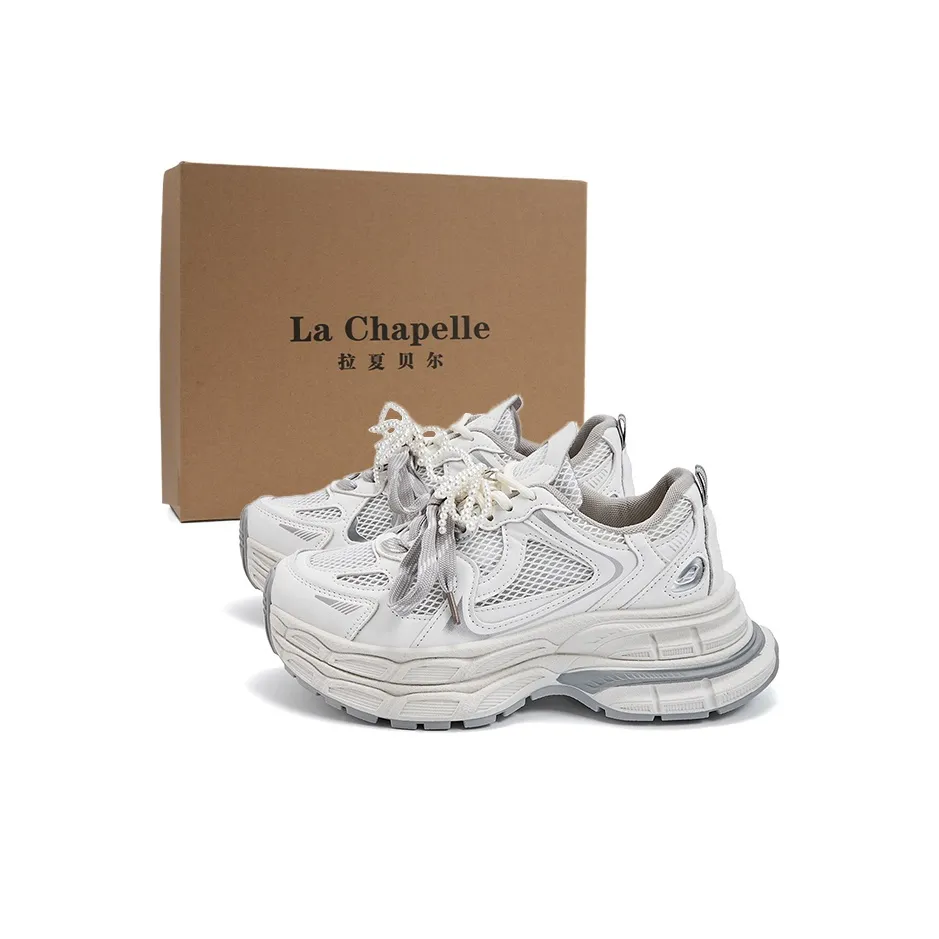 La Chapelle Аbrasion-Resistant Низкий Топ Кроссовки с Толстой Подошвой Женские