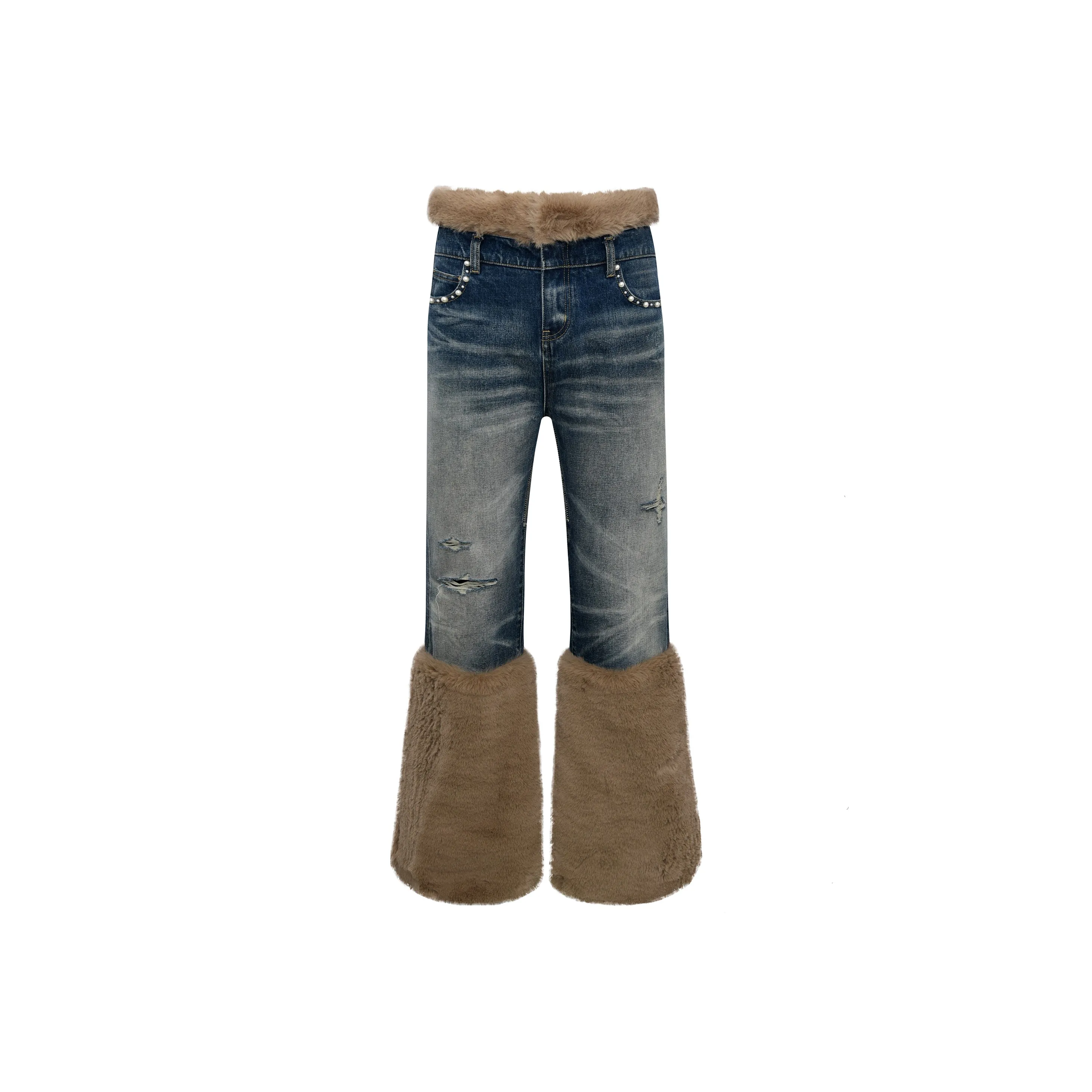 BIRTH OF ROYAL CHILD Jeans Unisex Washed Blue