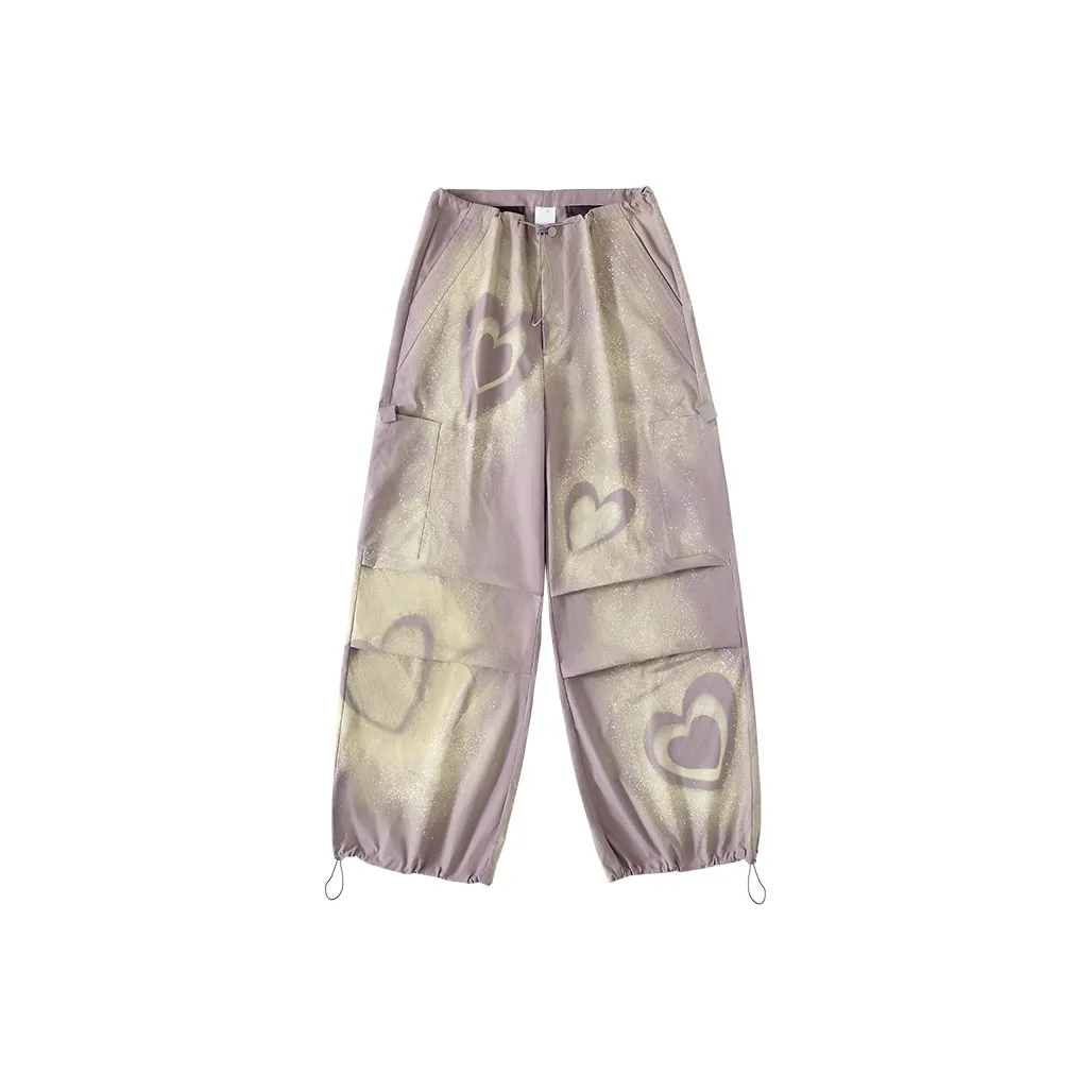 CONP Серо-фиолетовые унисекс повседневные брюки