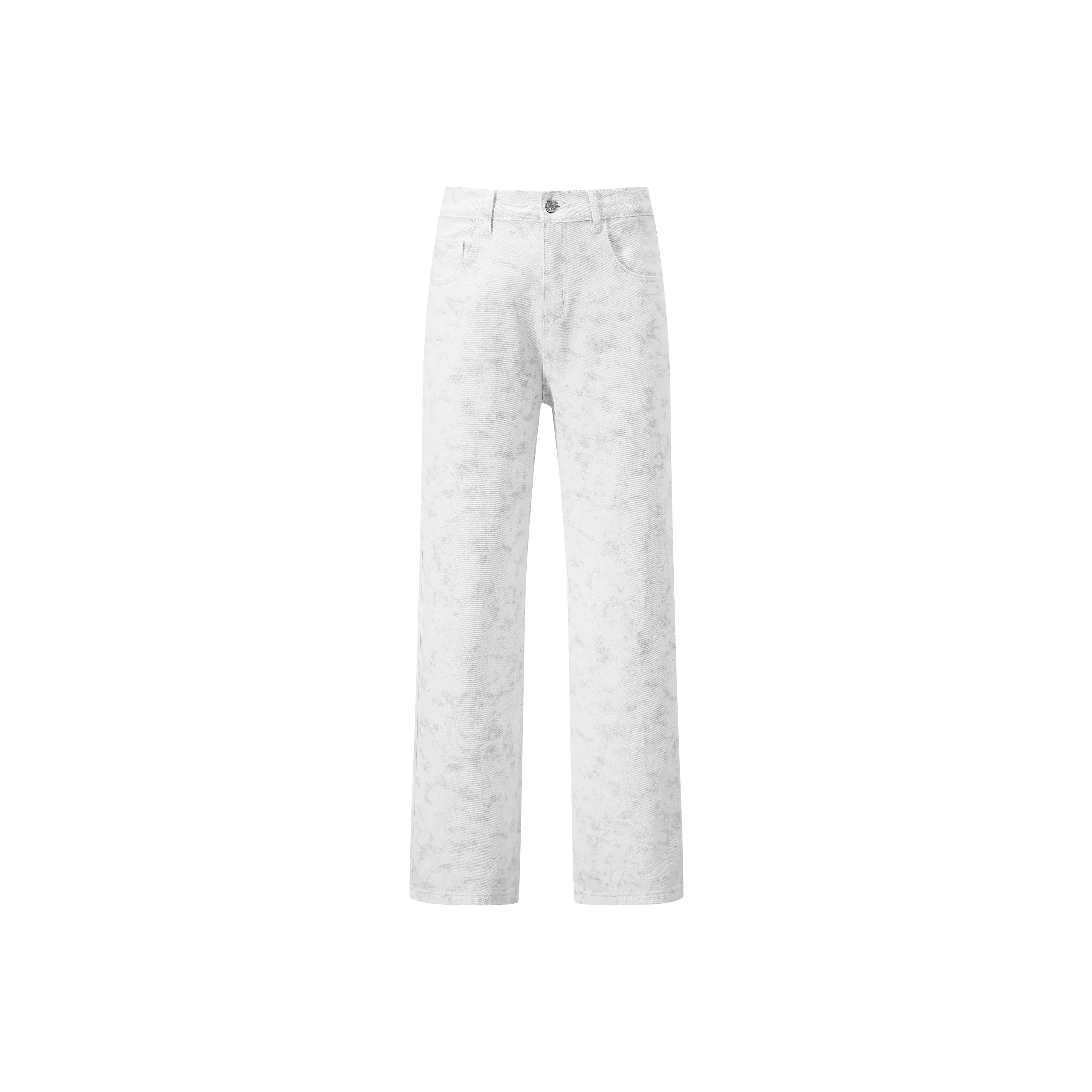 TEN MIRO Белые Унисекс Джинсы