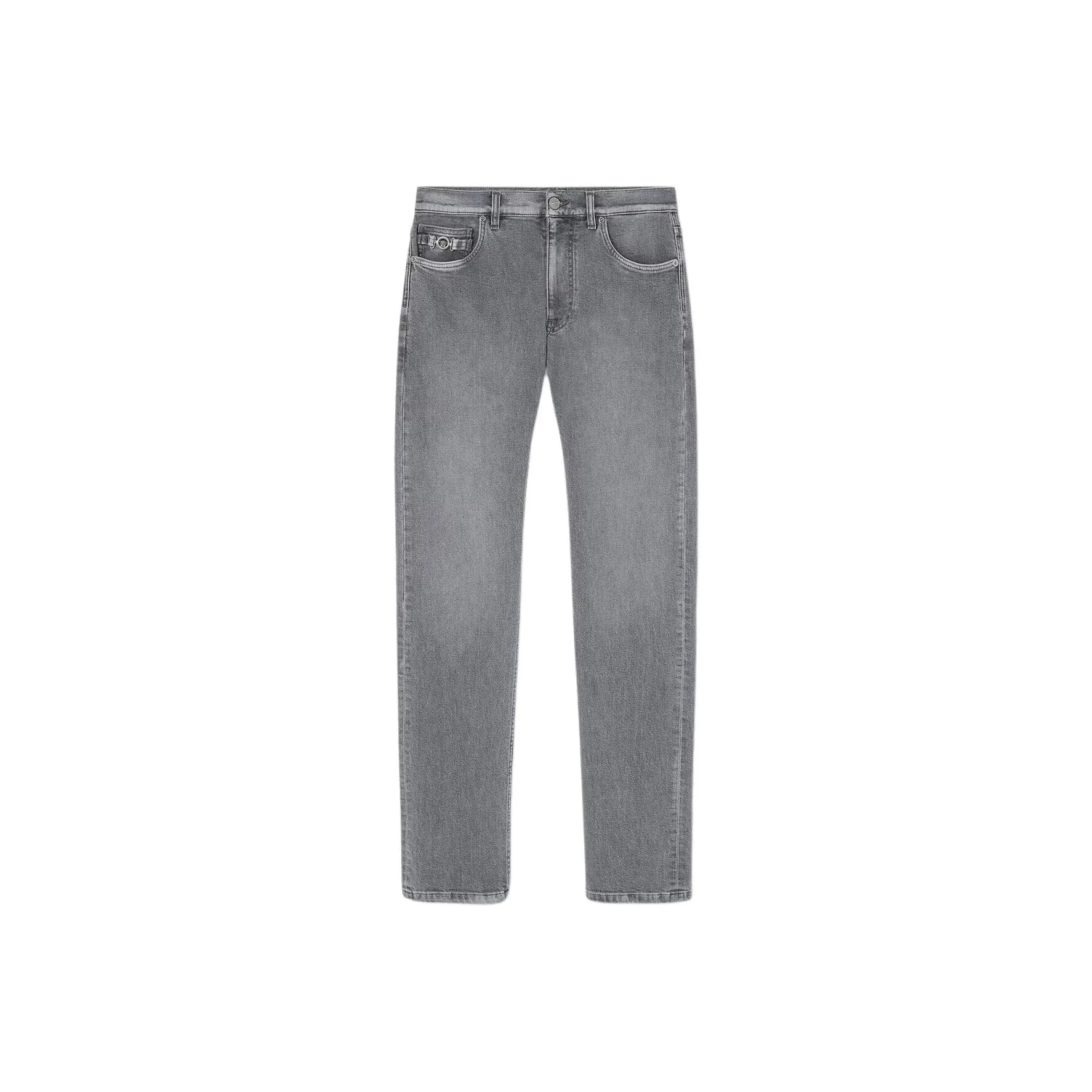 VERSACE Logo Patch Skinny Jeans