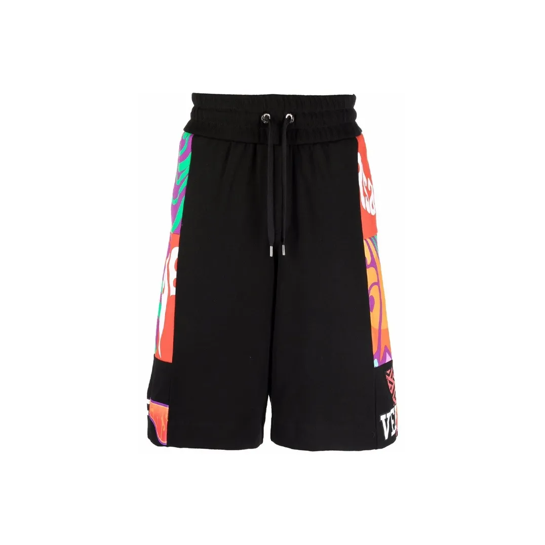 VERSACE Повседневные шорты Мужские Черные