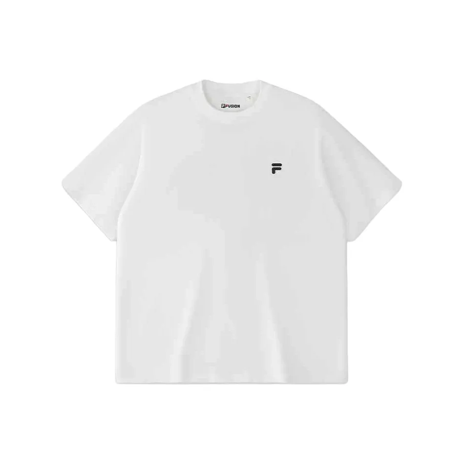 FILA FUSION LIFEQR T Рубашка Унисекс Стандартная Белая WT