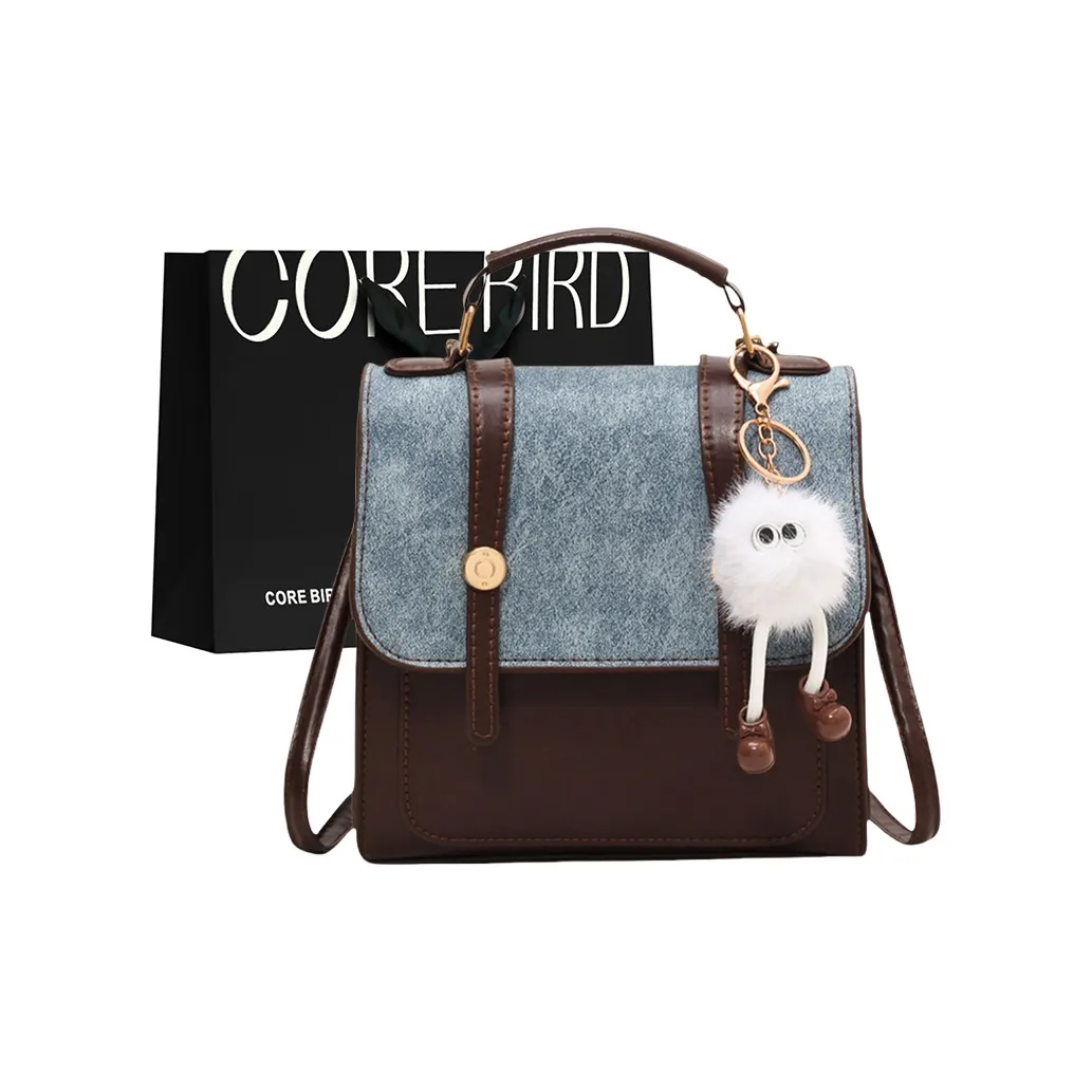 CORE BIRD ПУ (полиуретан) Рюкзак Женские Черный Синий Синий Коричневый Черный синий Коричневый