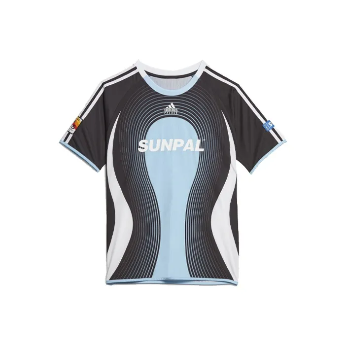 Adidas Черный Унисекс Футбольная Джерси