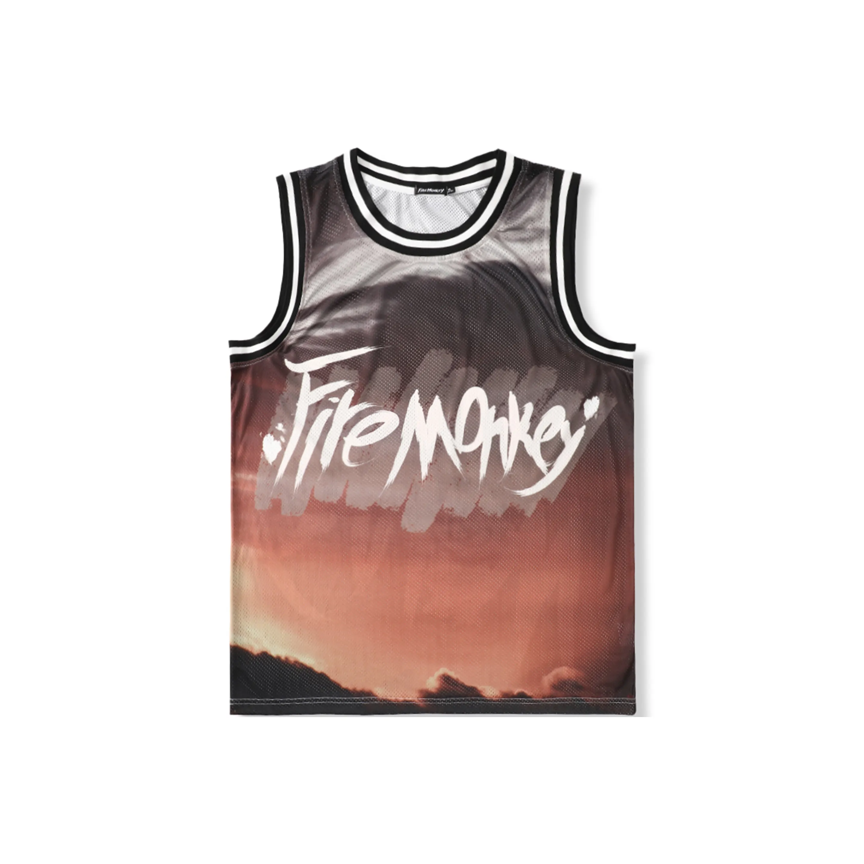 FireMonkey Кирпично-красный Унисекс Баскетбольная Джерси