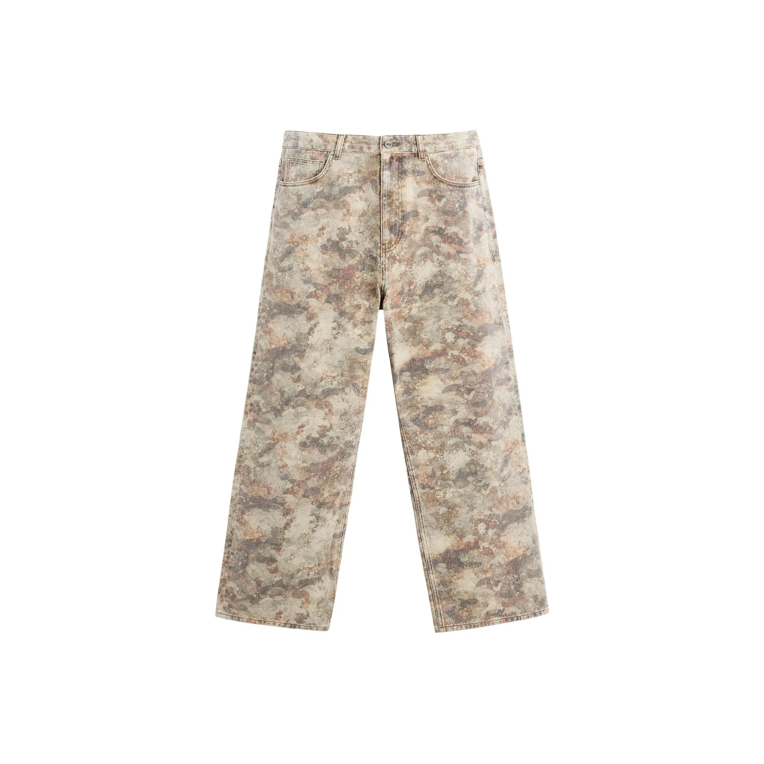 ZARA Повседневные брюки Мужские Коричневые Желтые