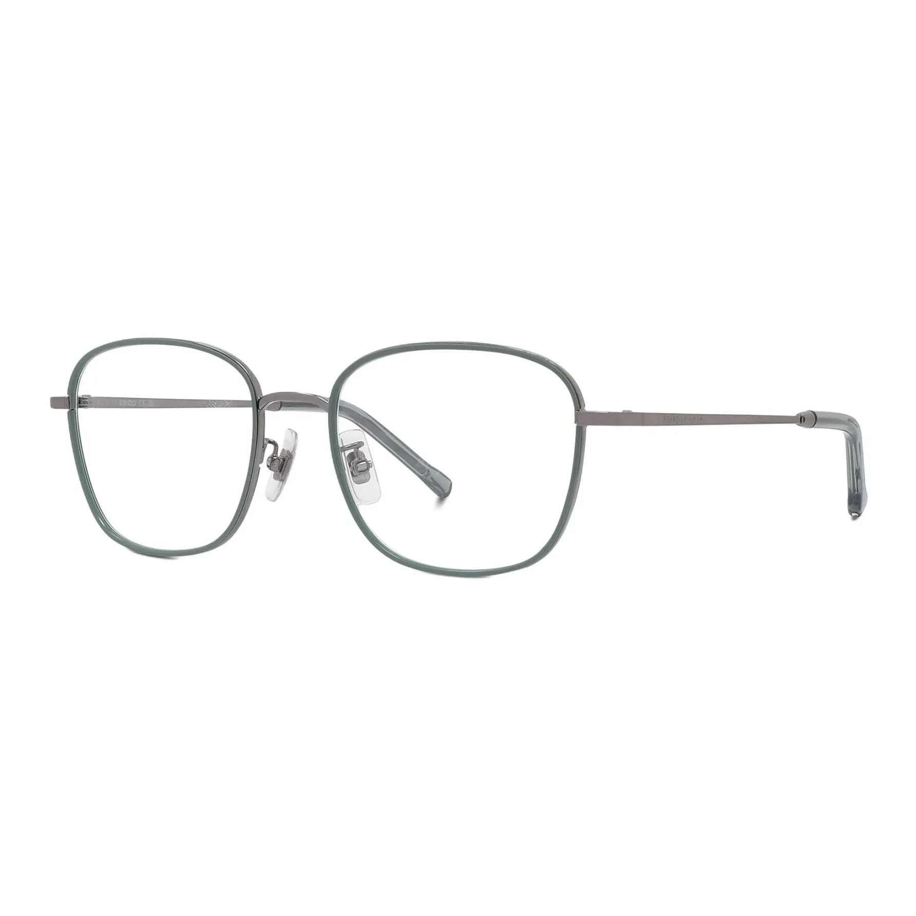 KENZO Металл Квадрат Оправы для очков Унисекс Серебряный