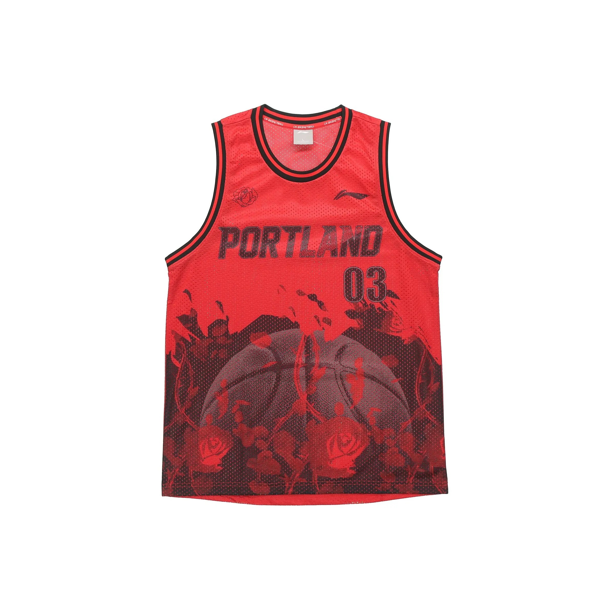 LINING Спорт Коллекция Баскетбол Баскетбольная Джерси Мужская Яркий Неон