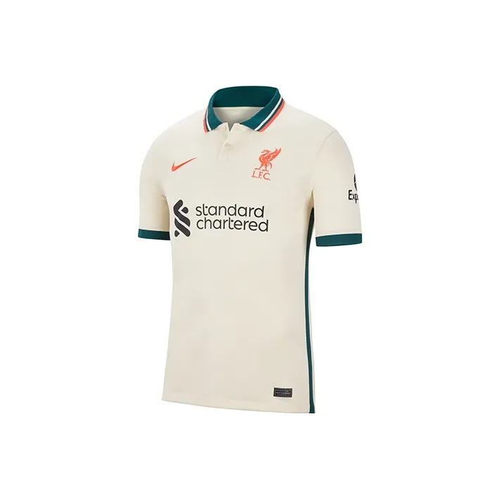 Nike Liverpool FC 2021/22 Dri-Fit Stadium Away SS Jersey Pale Ivory