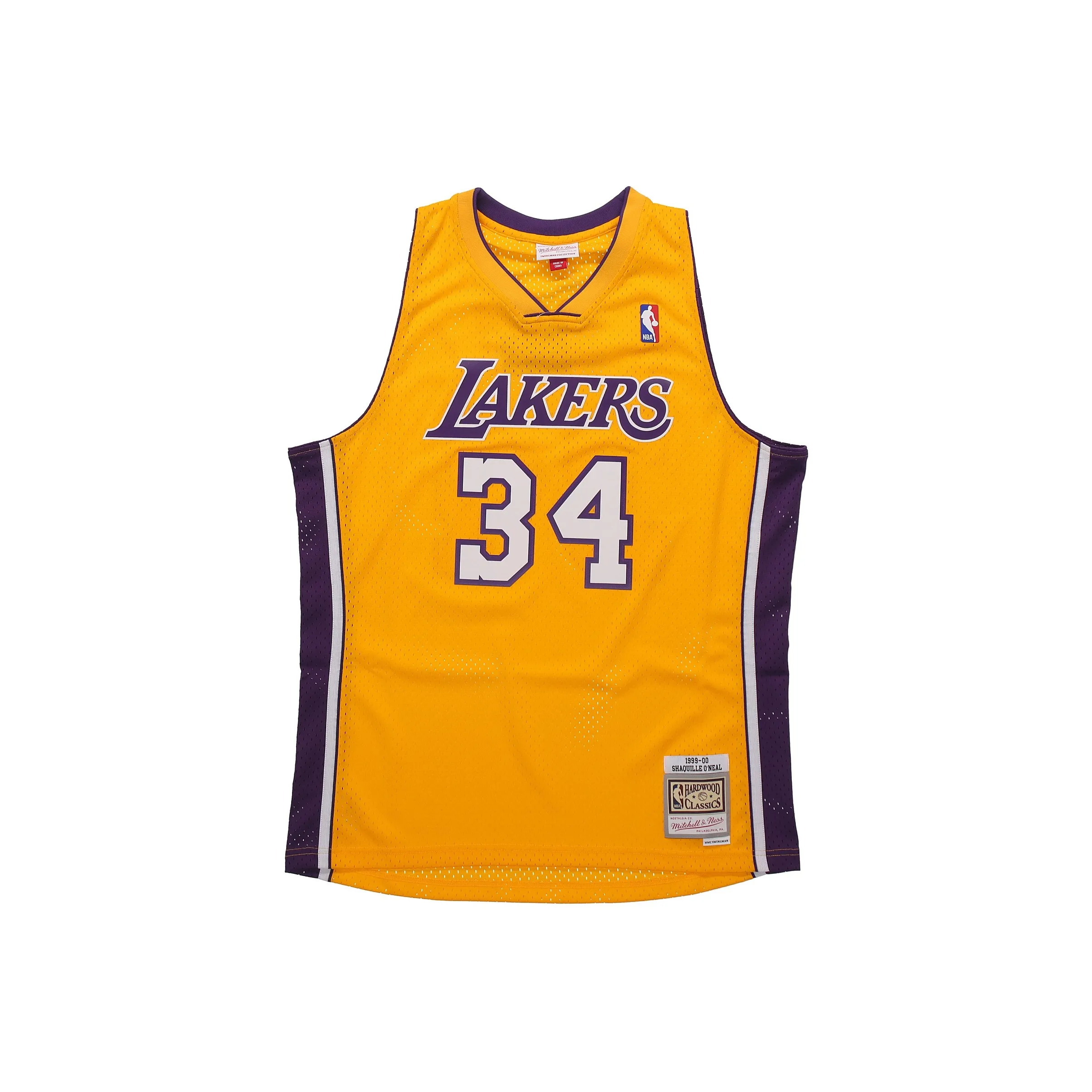 Mitchell & Ness Los Angeles Lakers Home 1999 00 Shaquille O'Neal Swingman Jersey