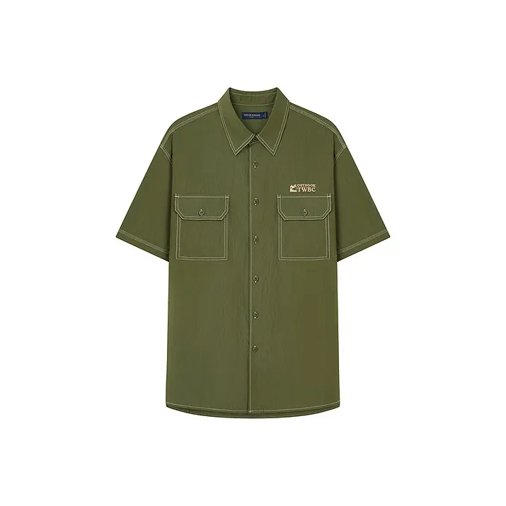 Teenie Weenie Men Рубашка Унисекс Армейский зеленый