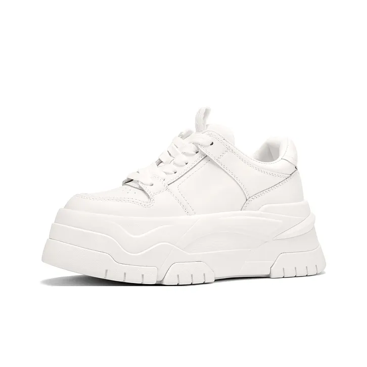 JOOC Высота Увеличивающая Низкий Топ Повседневный Женские Белые