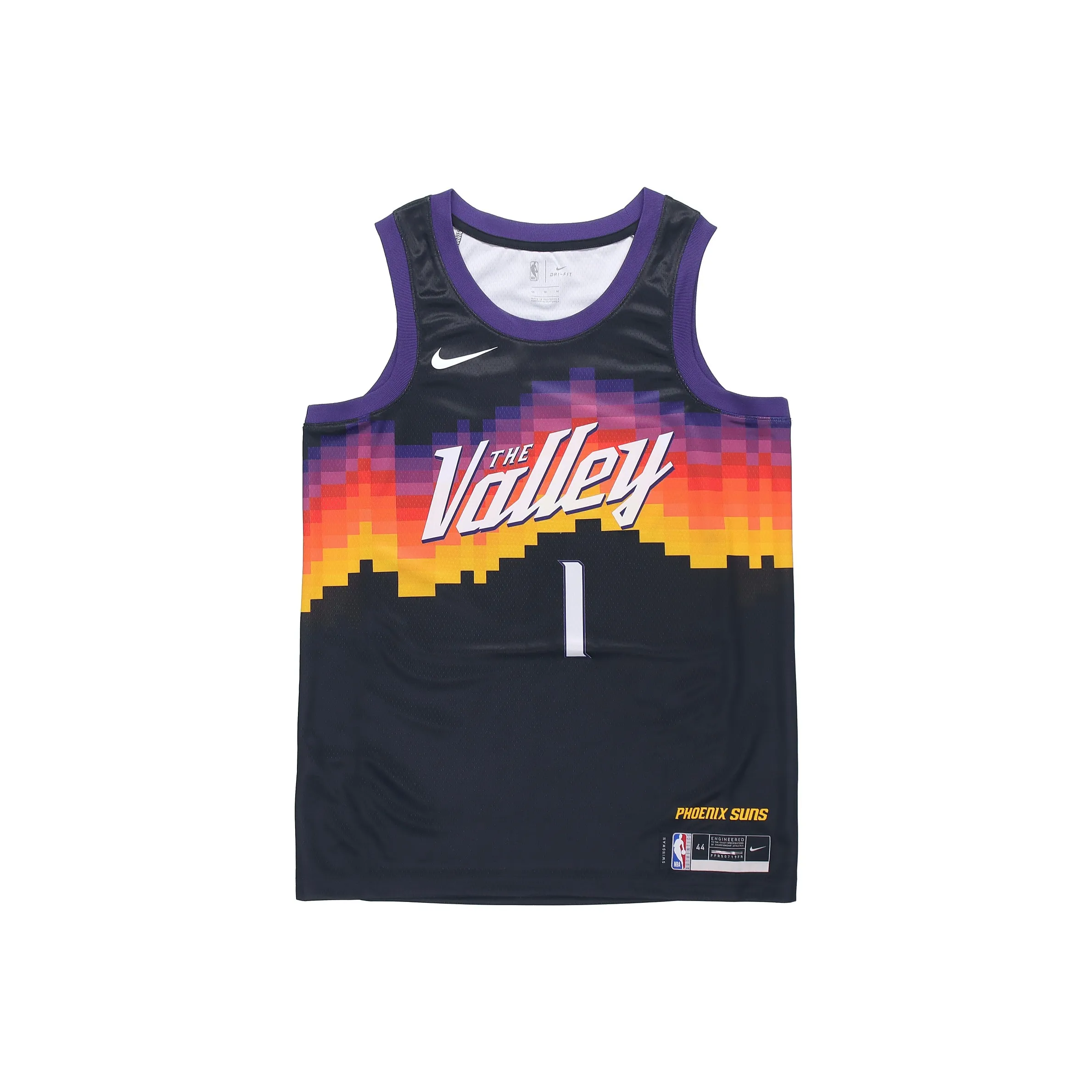 Nike X NBA Devin Booker Phoenix Suns City Edition Nike NBA Swingman Jersey 'Black/Orange'