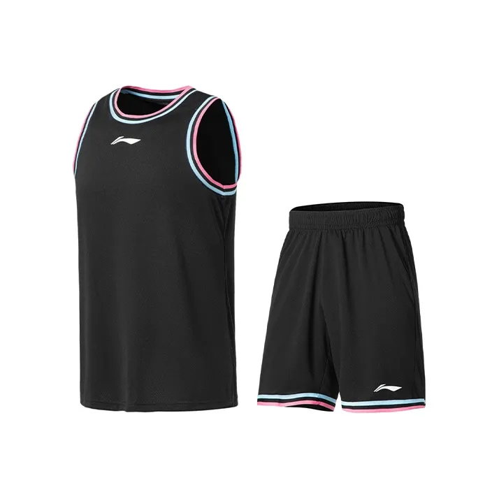 LiNing Professional Basketball Series Basketball Suit Men's Black