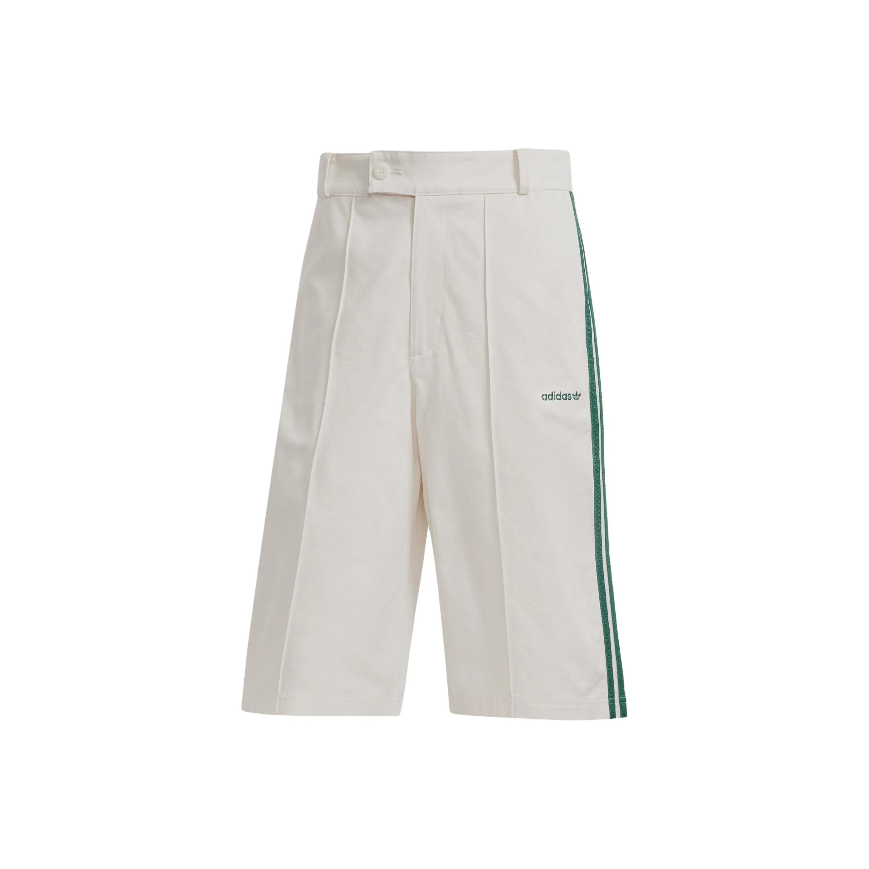 Adidas Originals '80s Loose Buttoned 3 Stripes 11 Inch Bermuda Shorts