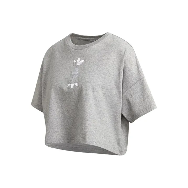 Adidas Originals T Shirt Women's Medium Heather Gray