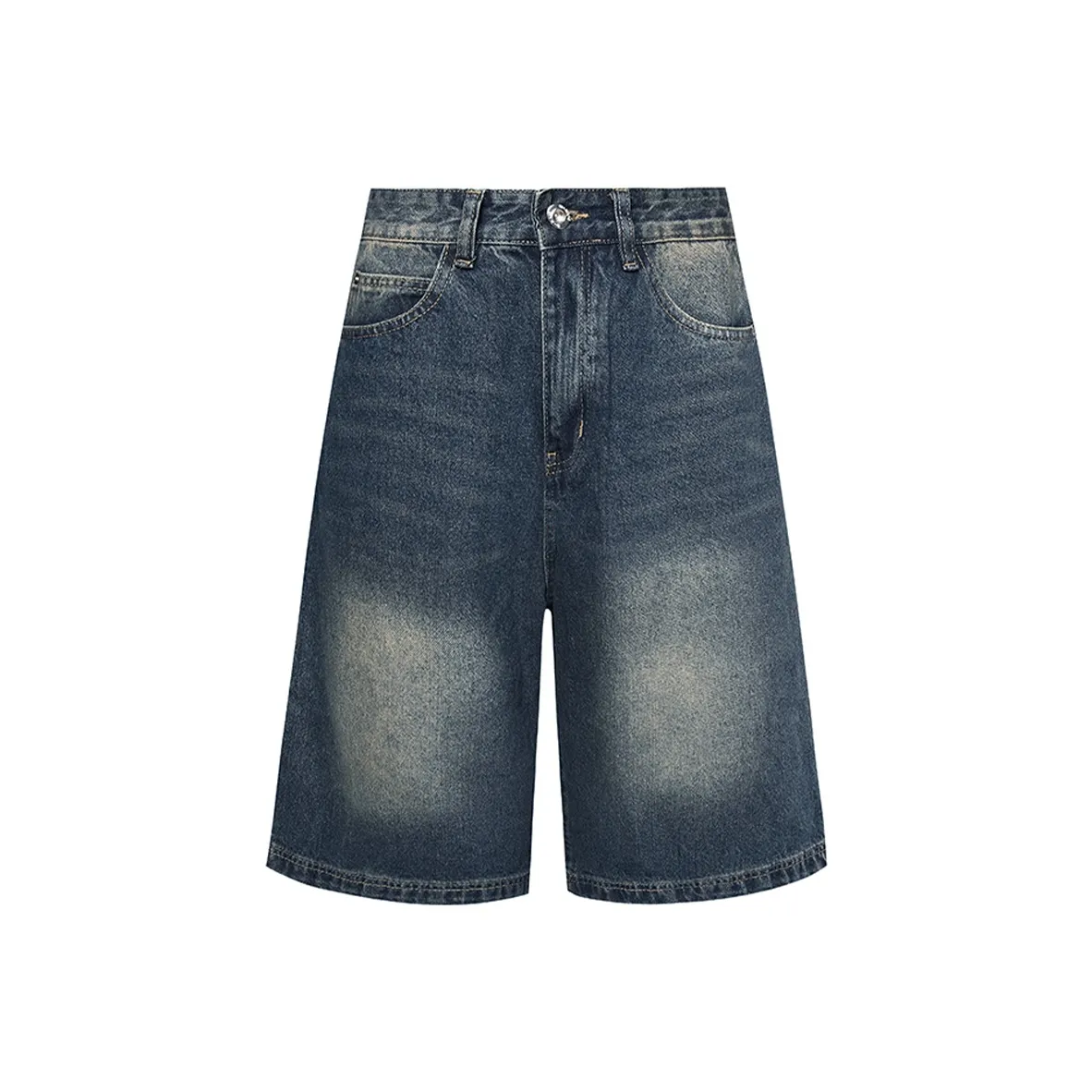 COOLALPACA Denim Shorts Unisex Dark Blue
