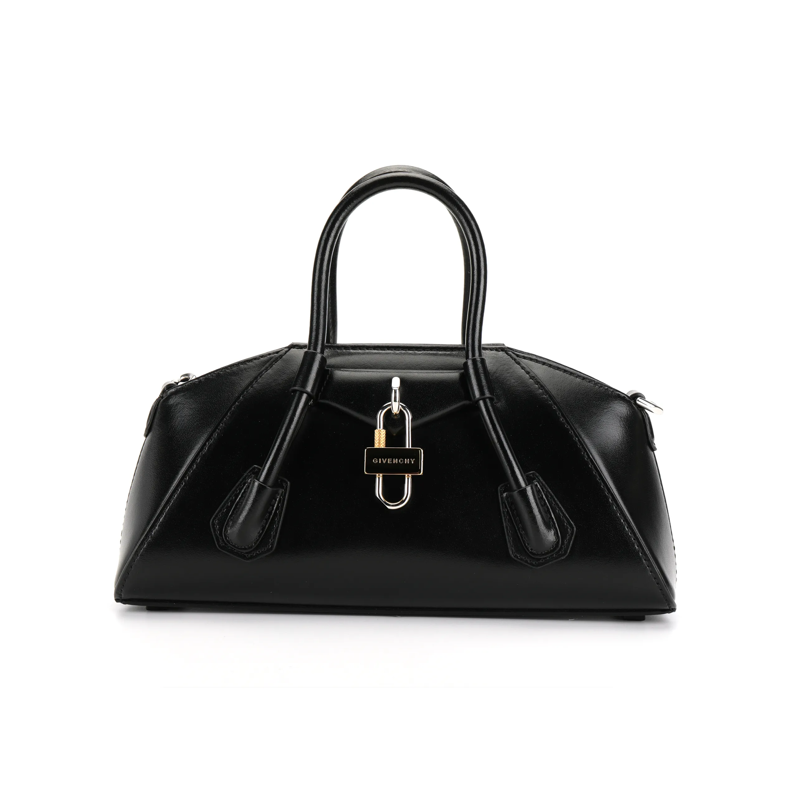 Givenchy Antigona Smooth Cow Split Leather Shoulder Bag, Crossbody Bag, Handbag Mini Women's Black