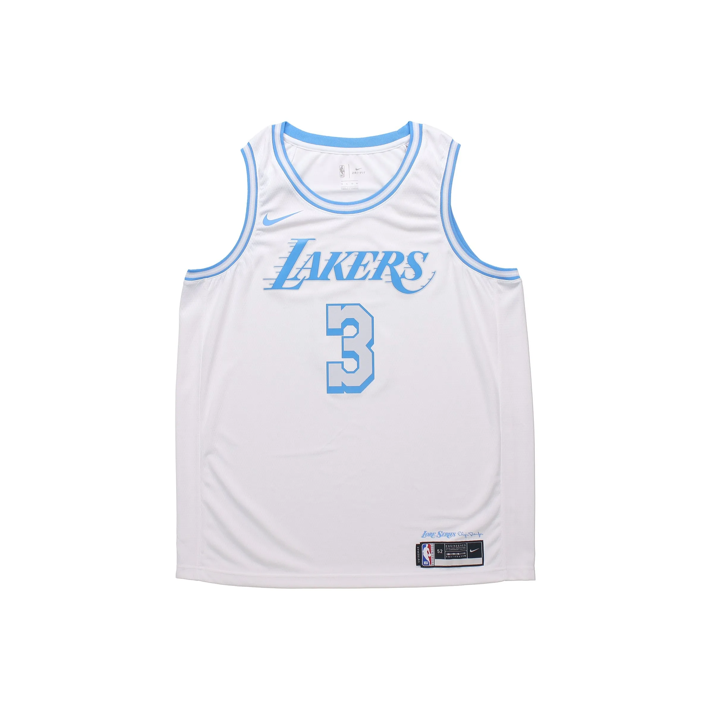 Nike Белый Мужская баскетбольная футболка