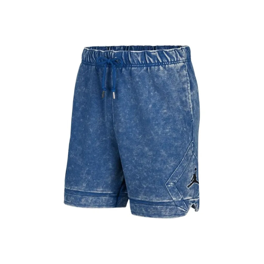 Nike Air Jordan Essentials Diamond Vintage Washed Fleece Shorts Blue